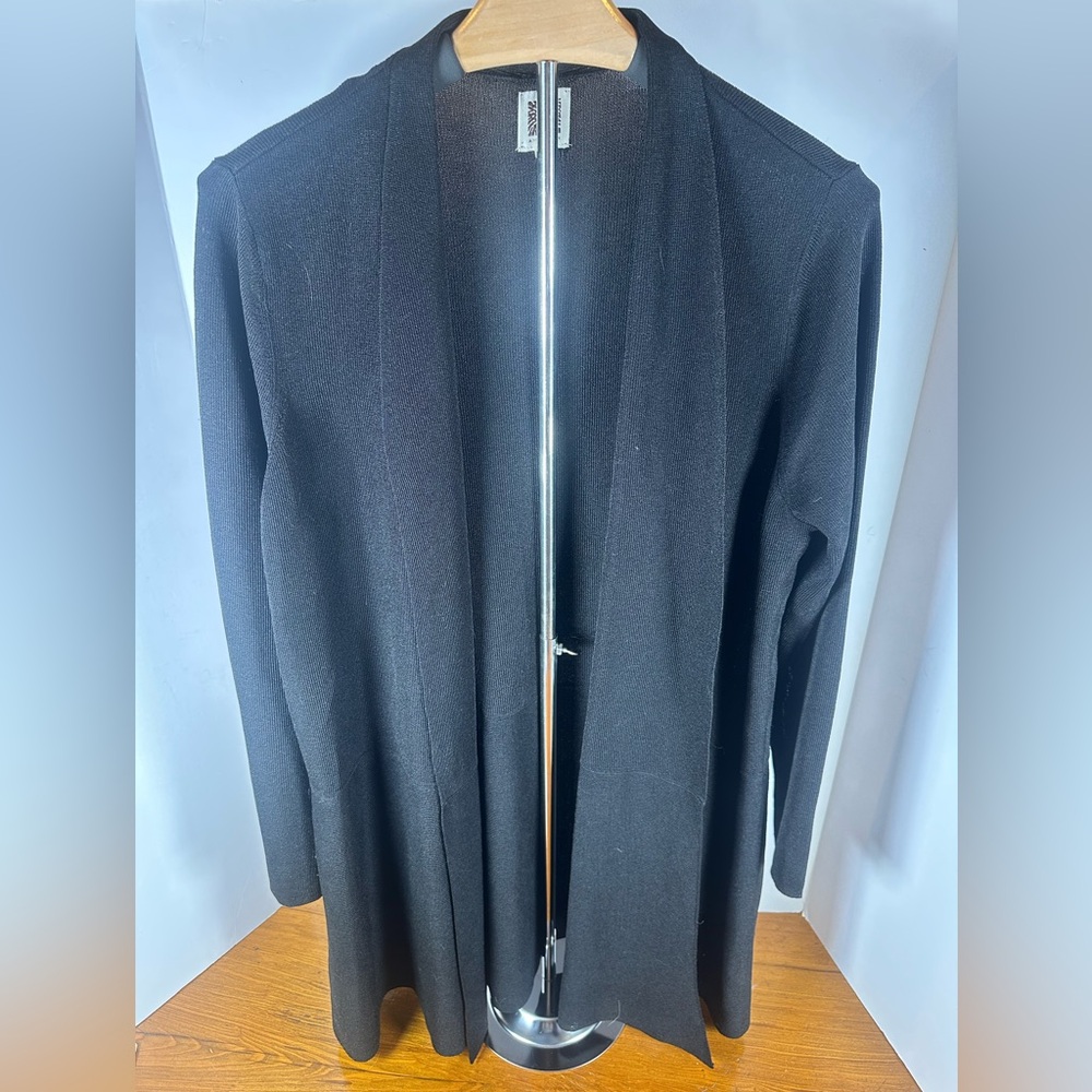Ann Klein open Elegant Black Long Cardigan size 1X - Picture 3 of 7